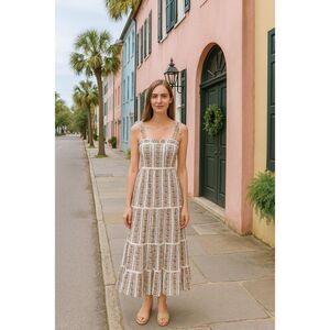 NWT Chakeris Floral Dress Size XS $178.00 Block Print